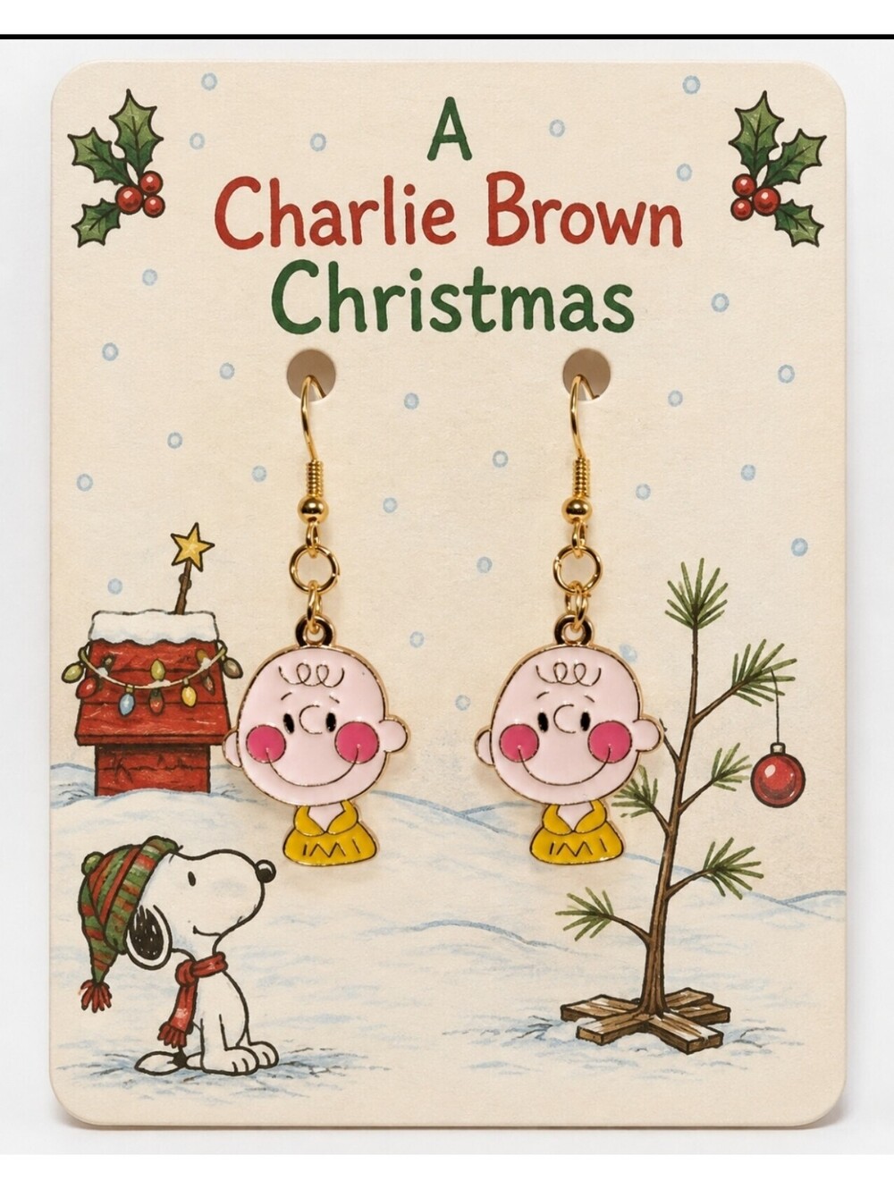 A Charlie Brown Christmas Dangle Drop Earrings